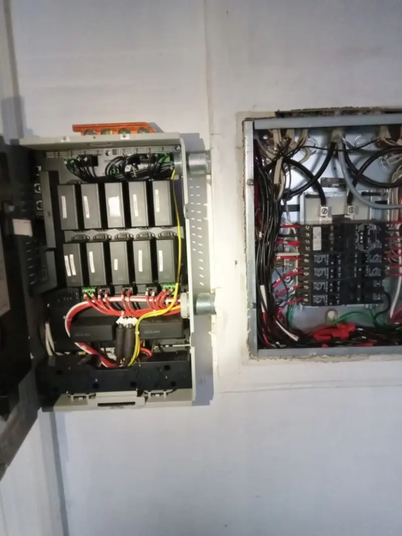 Electrical panel upgrade completed for Security Camera Wiring in Potterville